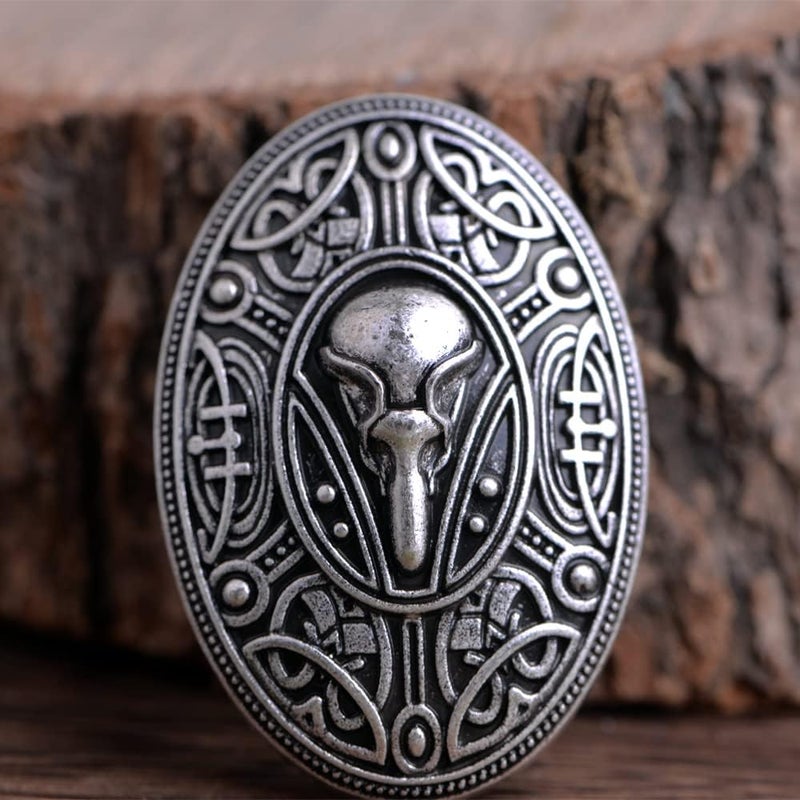 LANGHONG Norse Viking Brooch For Men Turtle Brooch Talisman Jewelry, Gift For Men - Image 3